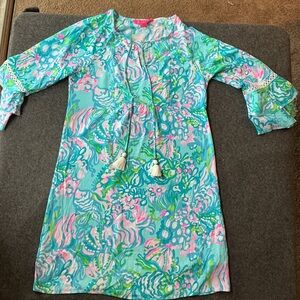 Lilly Pulitzer Vibrant Blue and Pink Dress